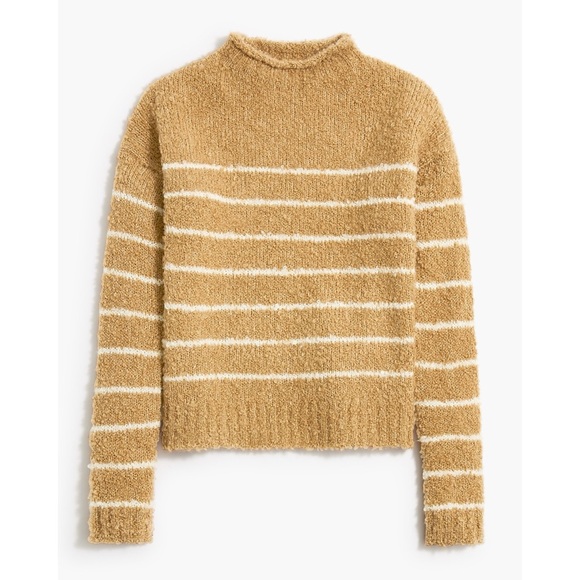 J. Crew Sweaters - J. Crew Bouclé Striped Rollneck™ Sweater L